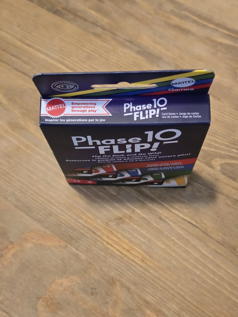 Mattel Phase 10 Flip! Family Card Game NEW HYN12 112 Cards